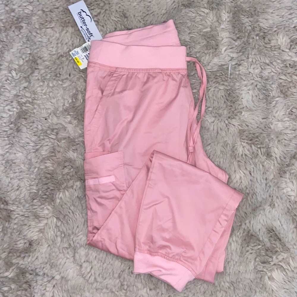 Brand New Pink Scrub pants. Joggers fit!! Cute and comfy butter-soft stretch!